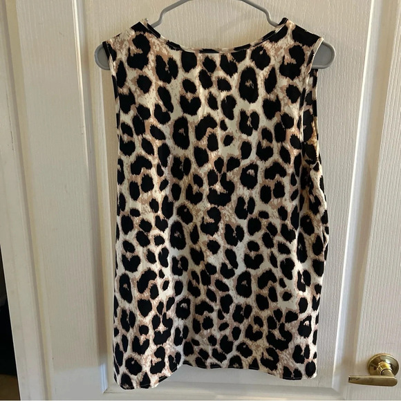 Emery Rose Lepord Print Sleeveless Tank Top Size large - Picture 7 of 7